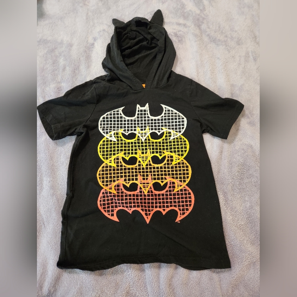 Batman Shirt with hood bat ears